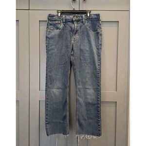 Carhartt Jeans Mens 30 x 24 Blue Rugged Flex Relaxed Fit Denim Men's Raw Hem